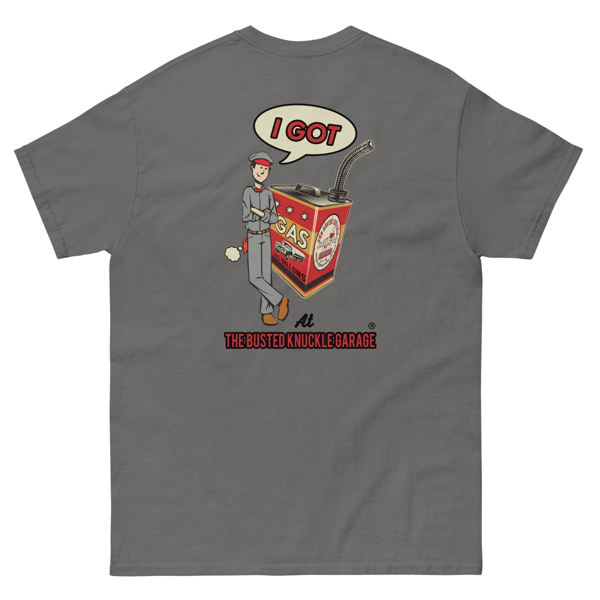 Busted Knuckle Garage Carguy Got Gas Two-Sided T-Shirt