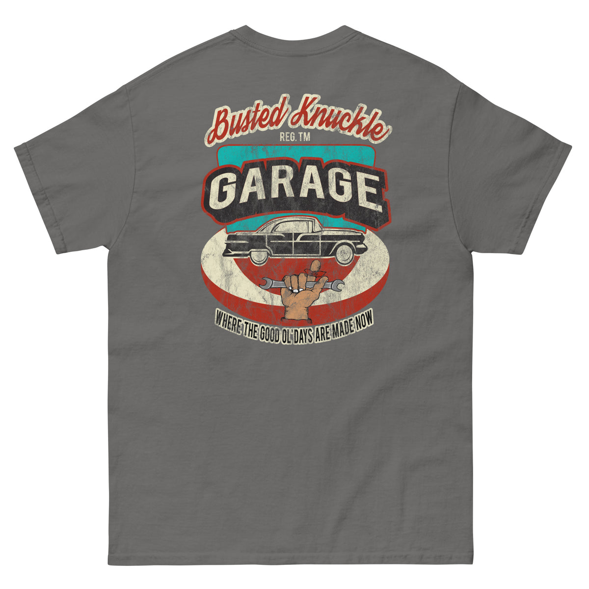 Busted Knuckle Garage Carguy Good Ol&#39; Days Two-Sided T-Shirt