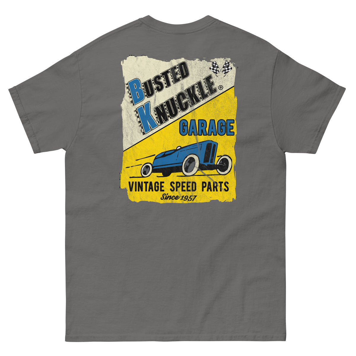 Busted Knuckle Garage Carguy Vintage Speed Parts Two-Sided T-Shirt