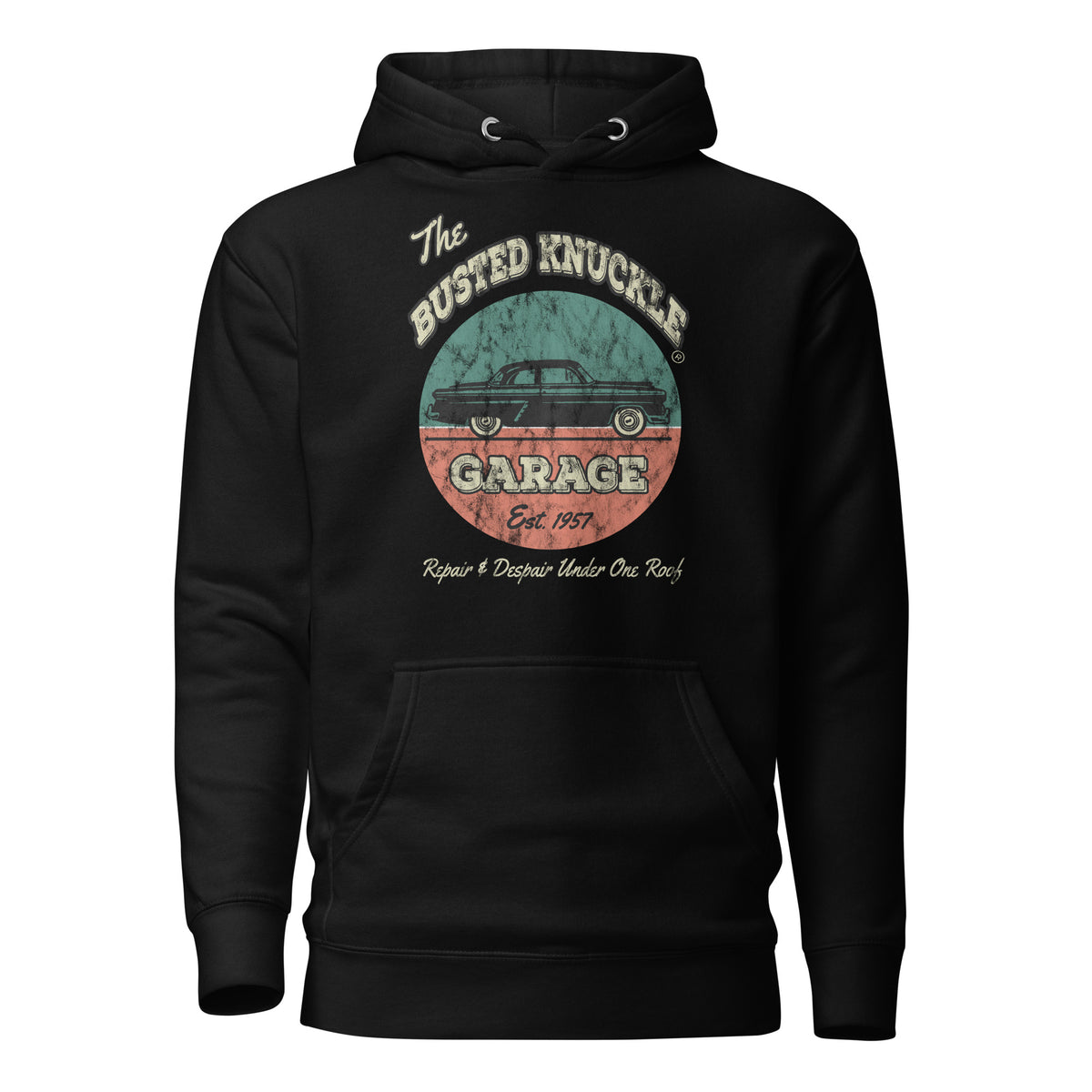 Busted Knuckle Garage Carguy Repair &amp; Despair Black Hoodie