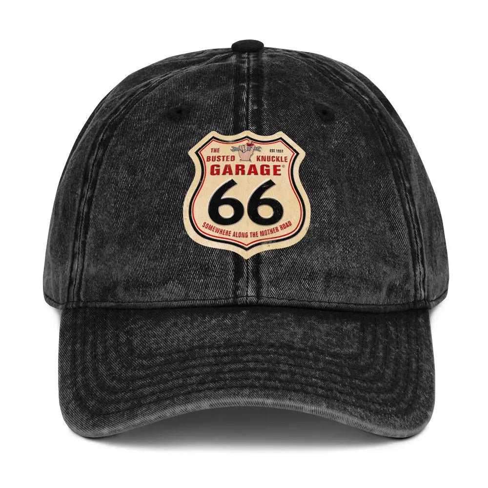 Busted Knuckle Garage Carguy Route 66 Vintage Cotton Twill Cap Busted Knuckle Garage Gifts & Gear