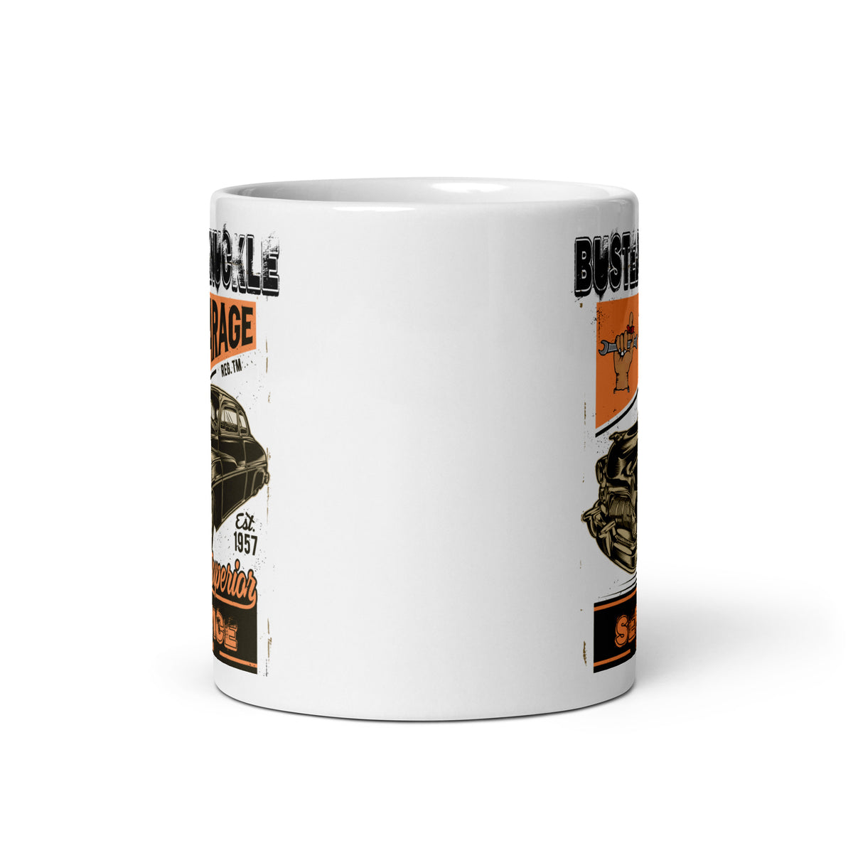 Busted Knuckle Garage Carguy Service Garage Coffee Mug