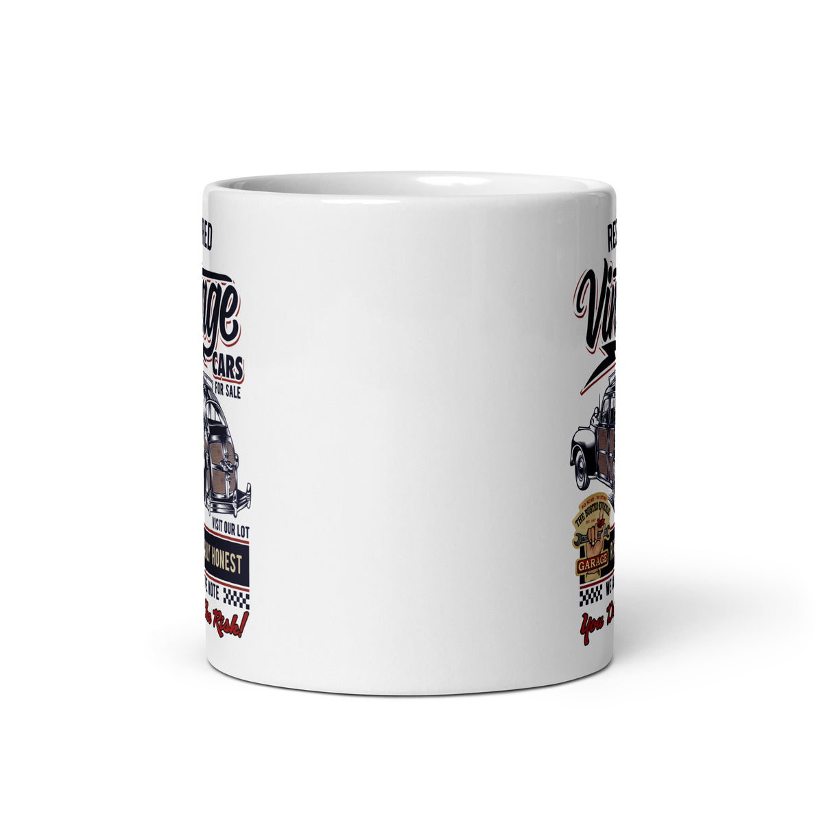 Busted Knuckle Garage Carguy Used Car Lot Coffee Mug