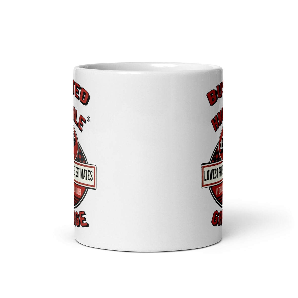 Busted Knuckle Garage Carguy Free Estimates Coffee Mug