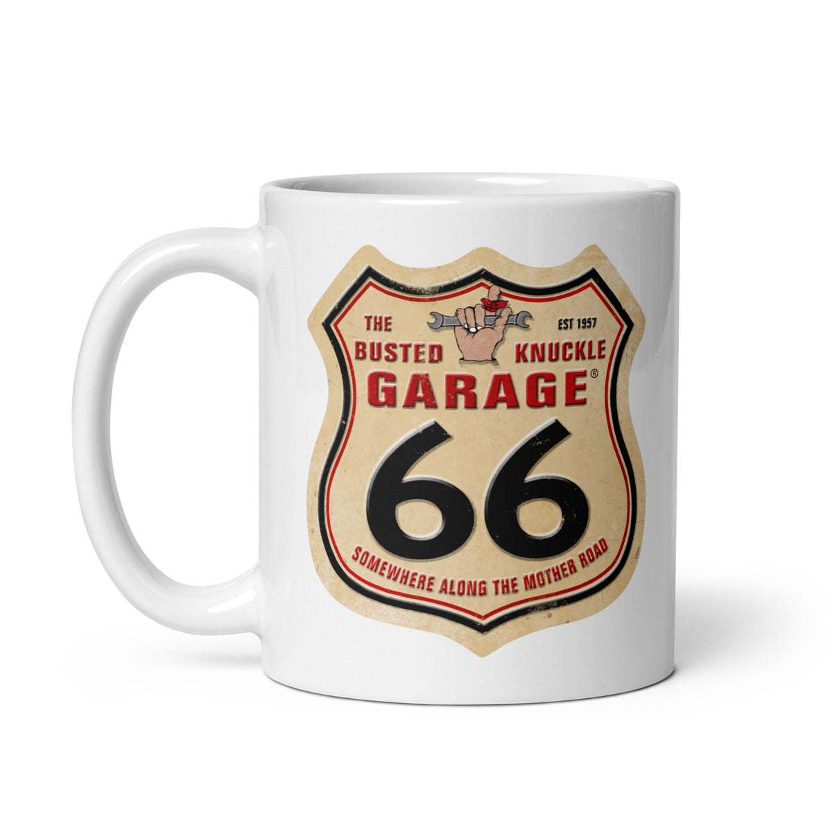 Busted Knuckle Garage Route 66 Coffee Mug