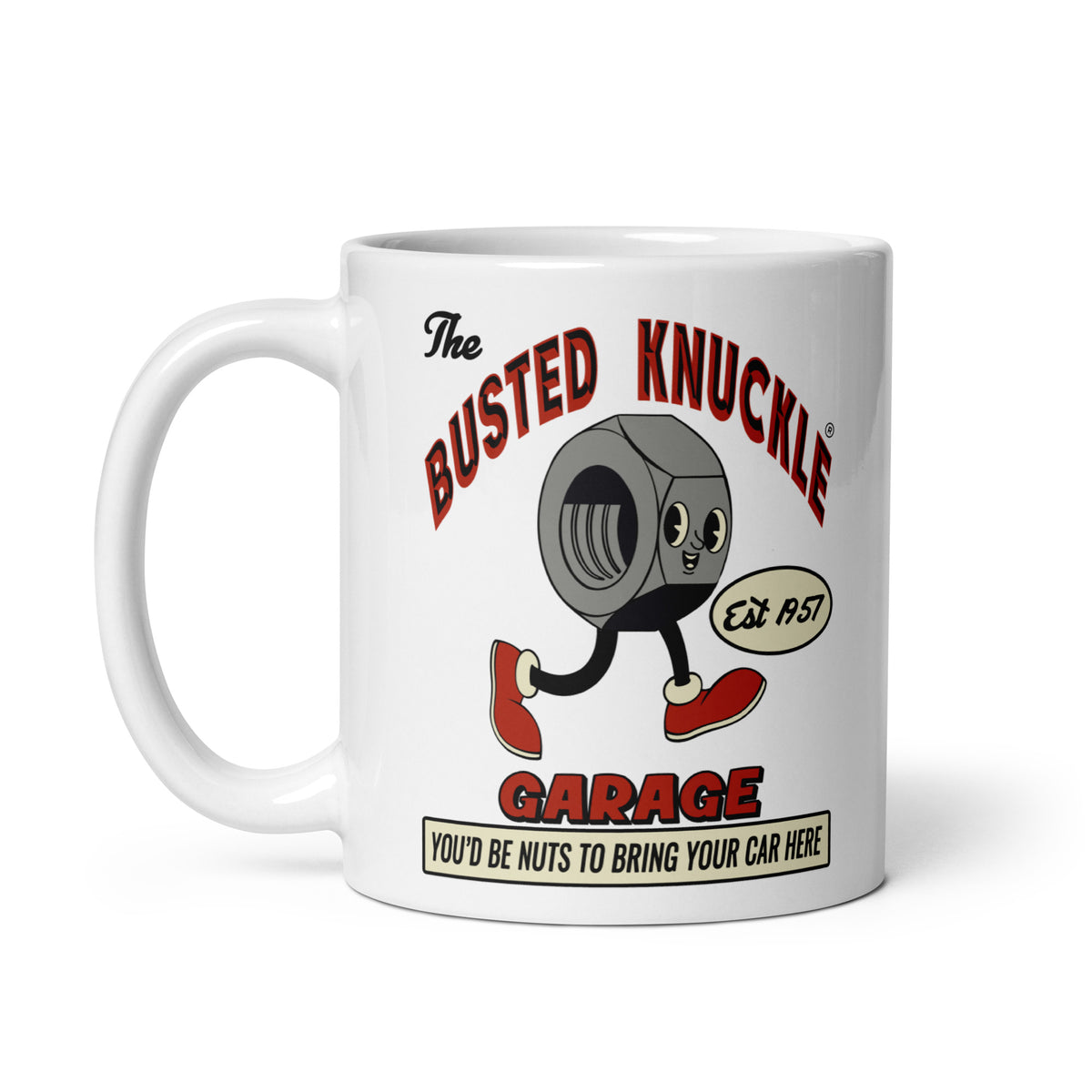 Busted Knuckle Garage Carguy Bad Car Repair Coffee Mug