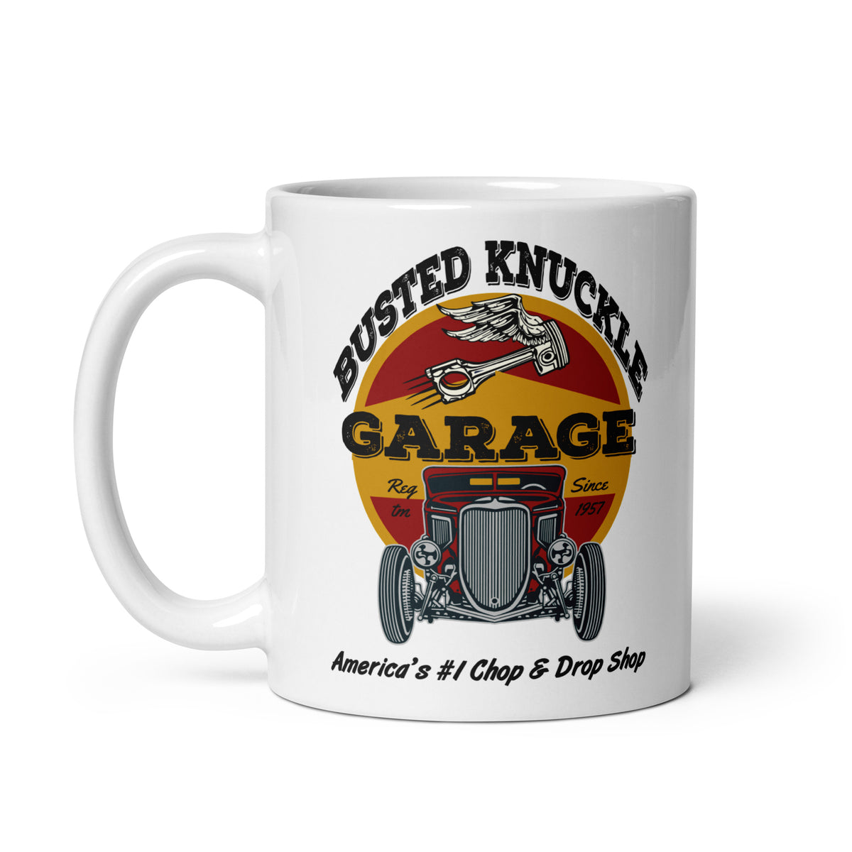 Busted Knuckle Garage Carguy Chop Shop Hotrod Coffee Mug