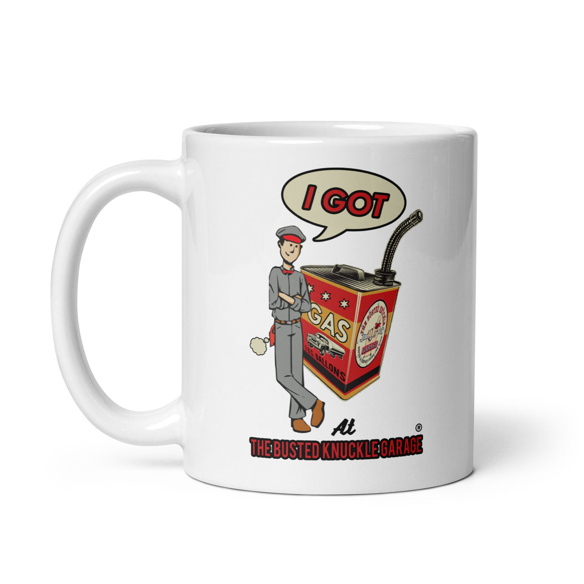 Busted Knuckle Garage Carguy Got Gas Coffee Mug