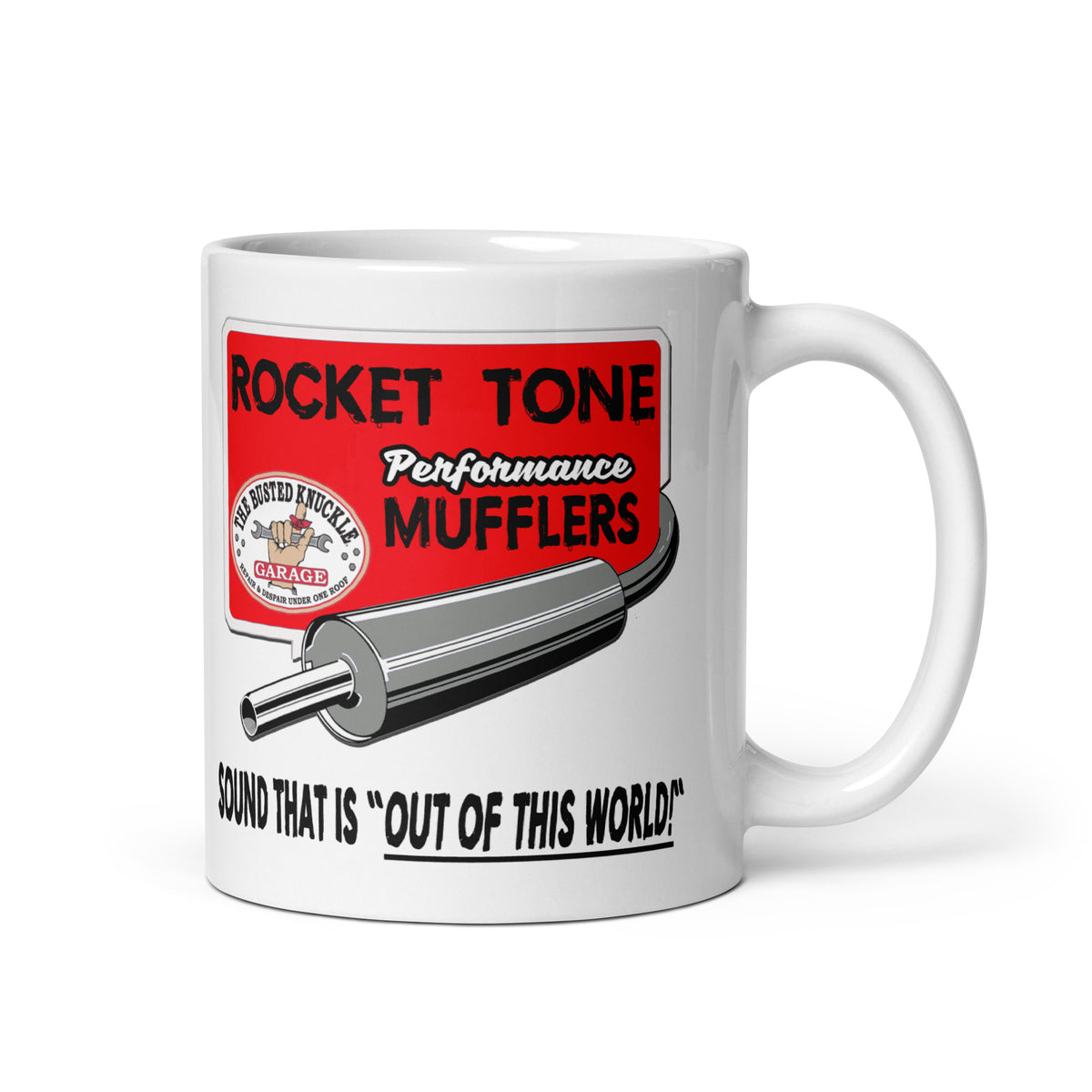 Busted Knuckle Garage Muffler Shop Coffee Mug