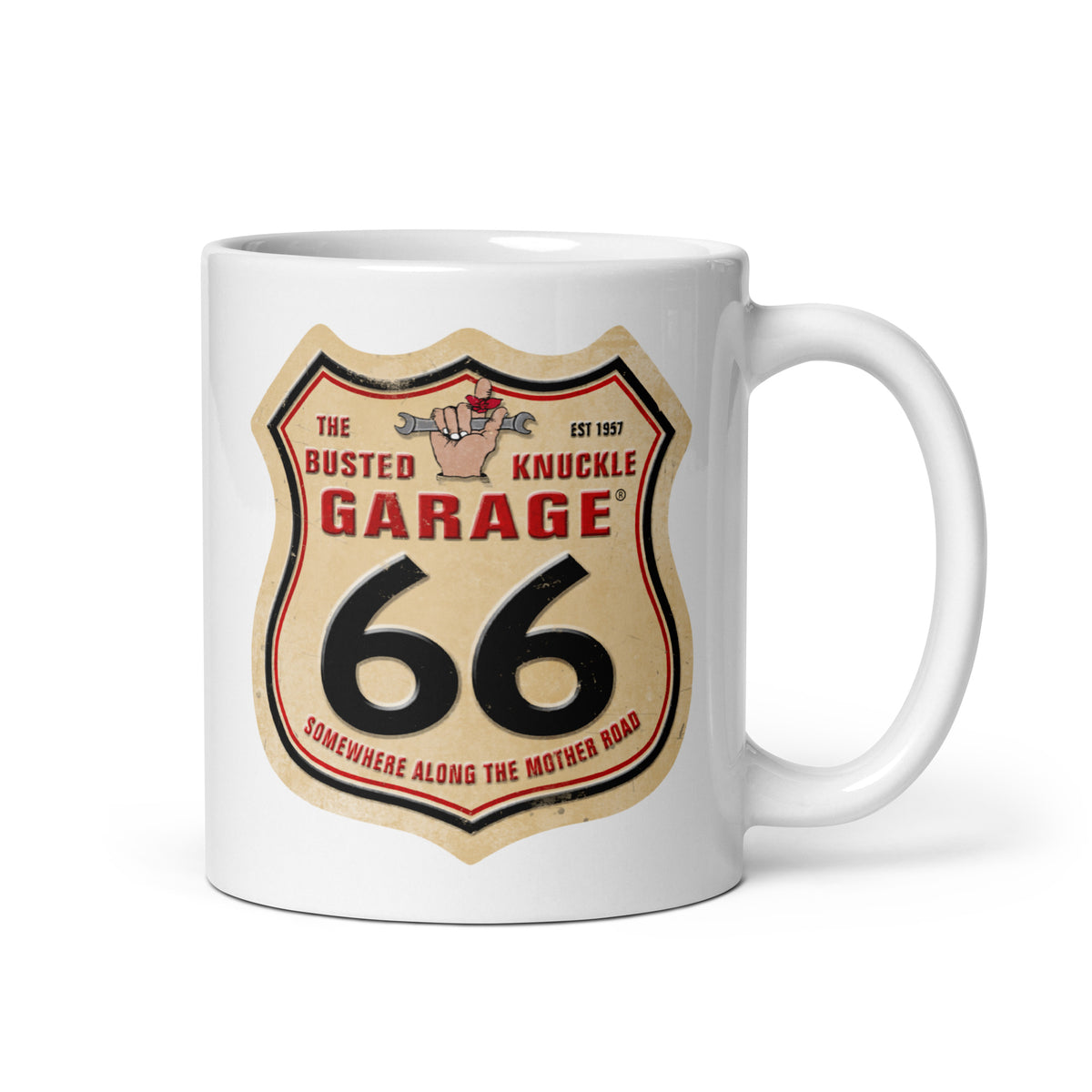 Busted Knuckle Garage Carguy Route 66 Coffee Mug