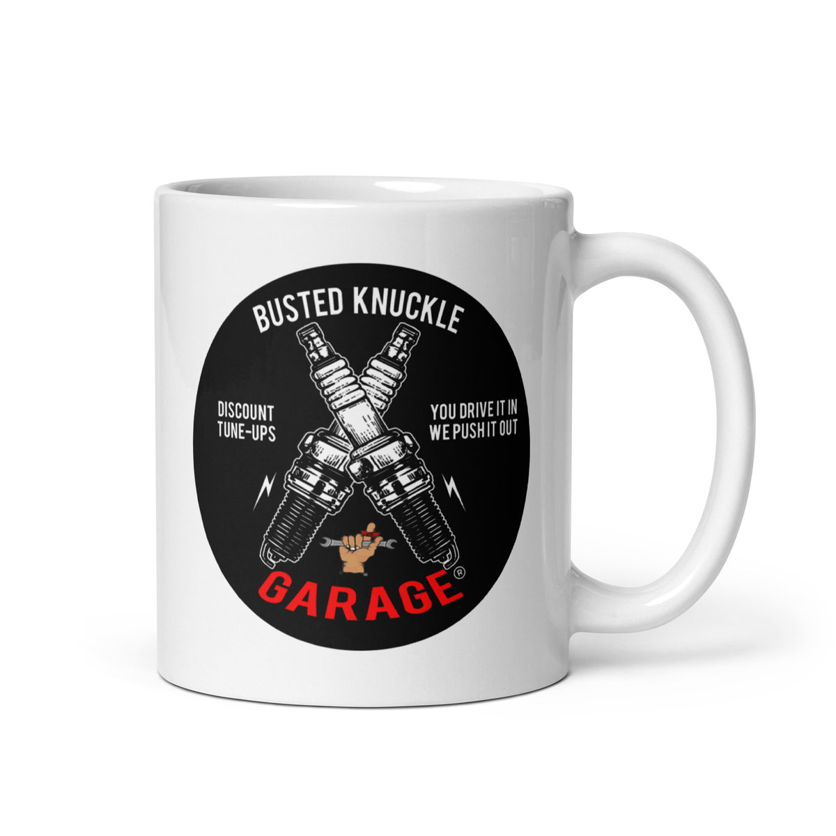 Busted Knuckle Garage Tune-Up Shop Coffee Mug