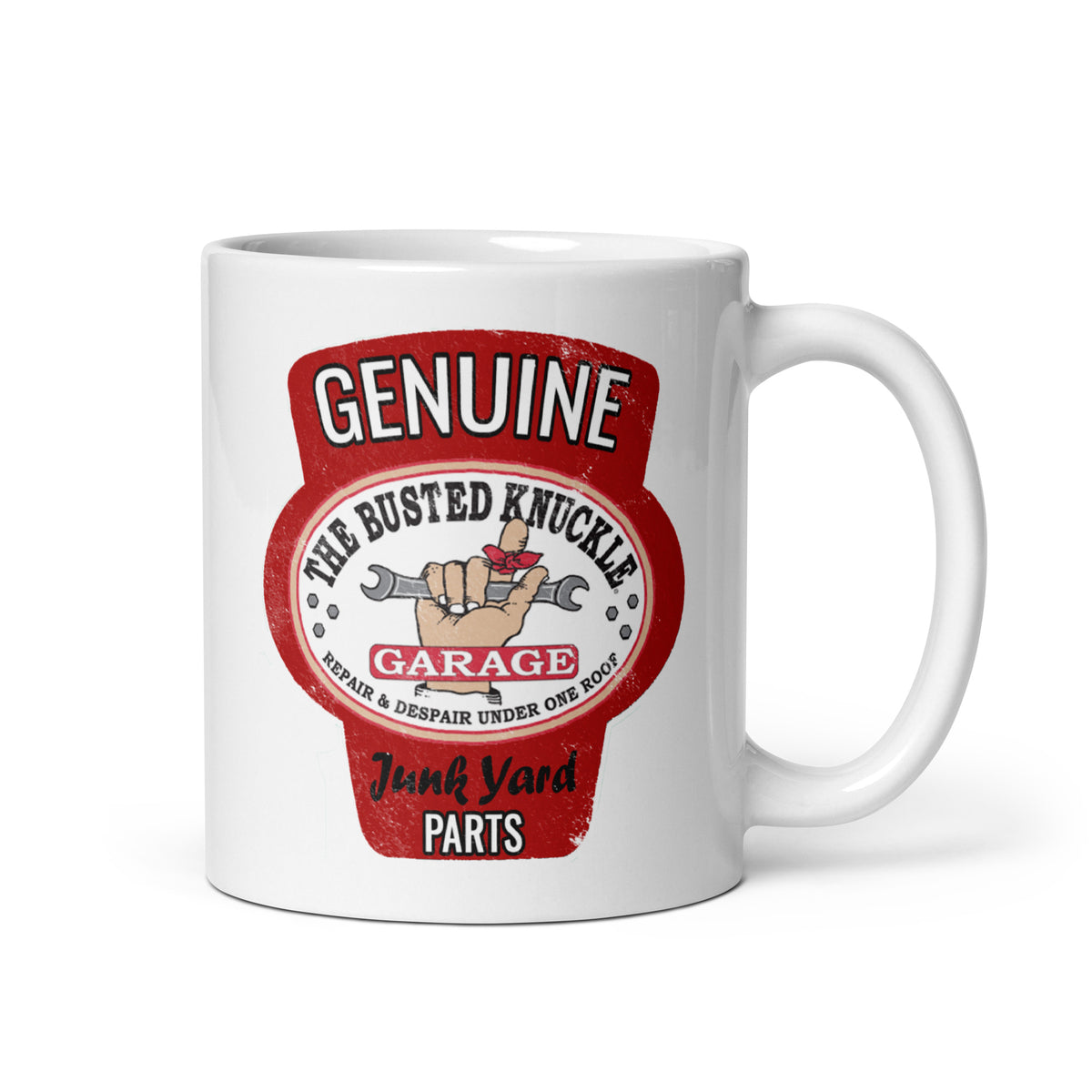 Busted Knuckle Garage Junkyard Parts Coffee Mug