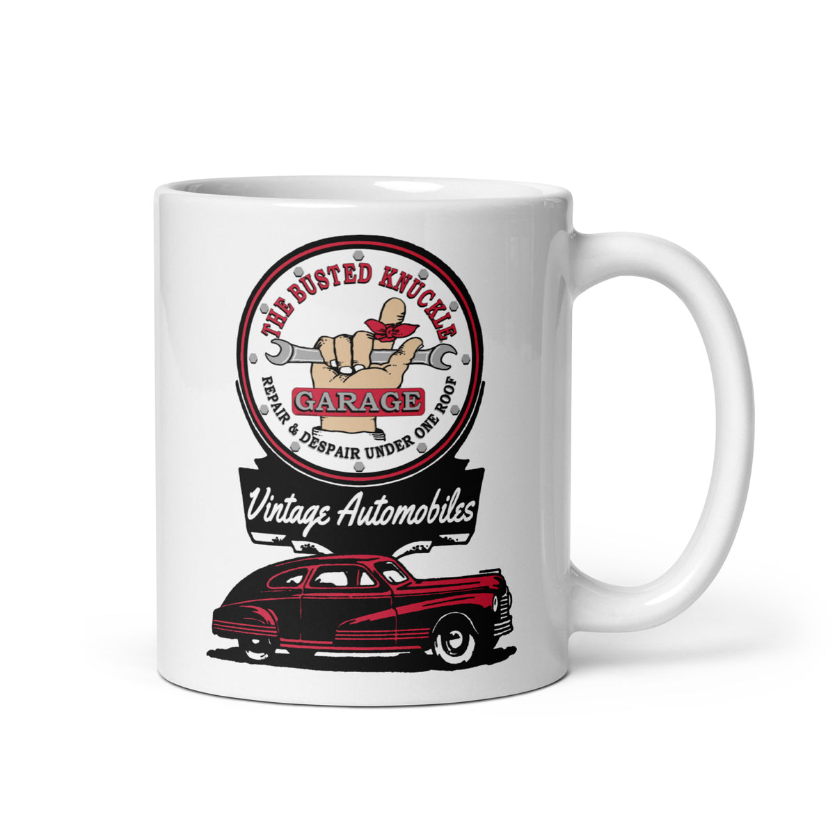 Busted Knuckle Garage Carguy Vintage Automobile Coffee Mug