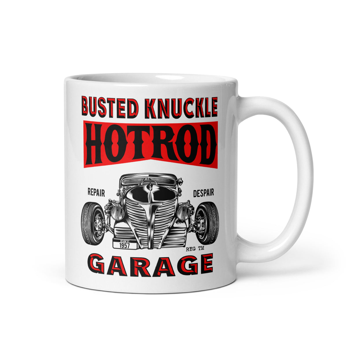 Busted Knuckle Garage Carguy Classic Hotrod Coffee Mug