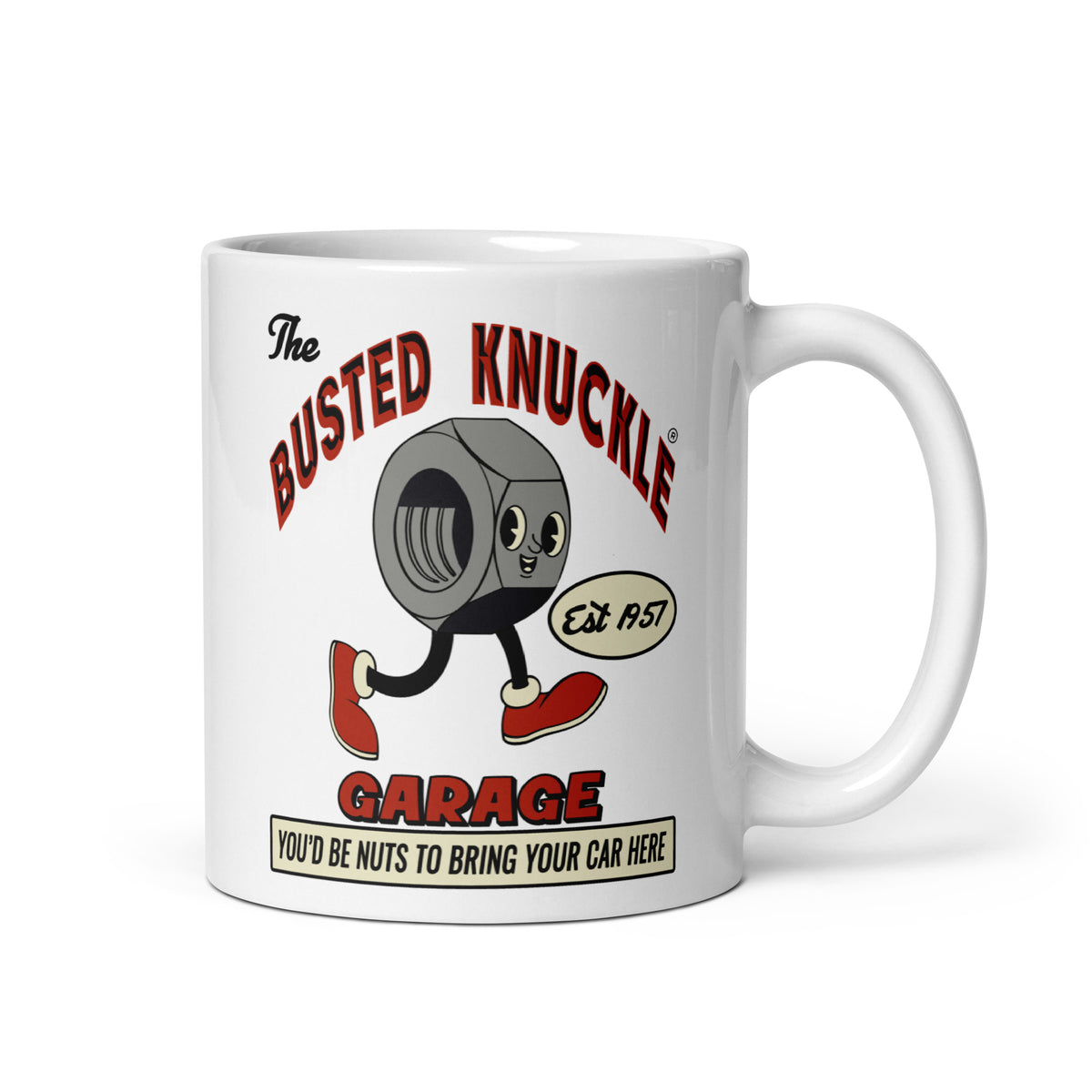 Busted Knuckle Garage Carguy Bad Car Repair Coffee Mug