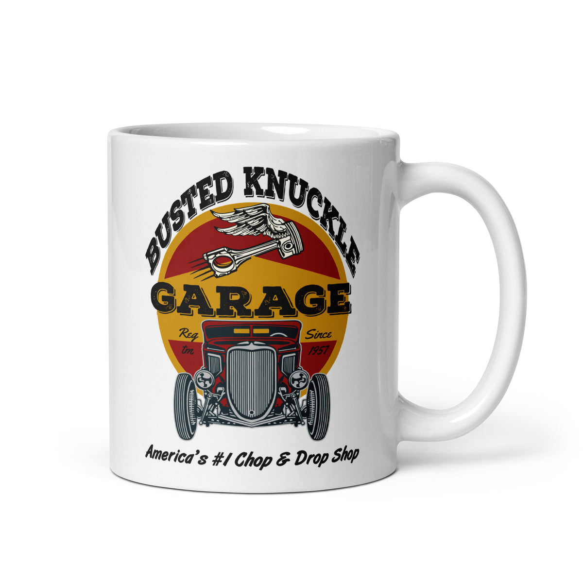 Busted Knuckle Garage Carguy Chop Shop Hotrod Coffee Mug