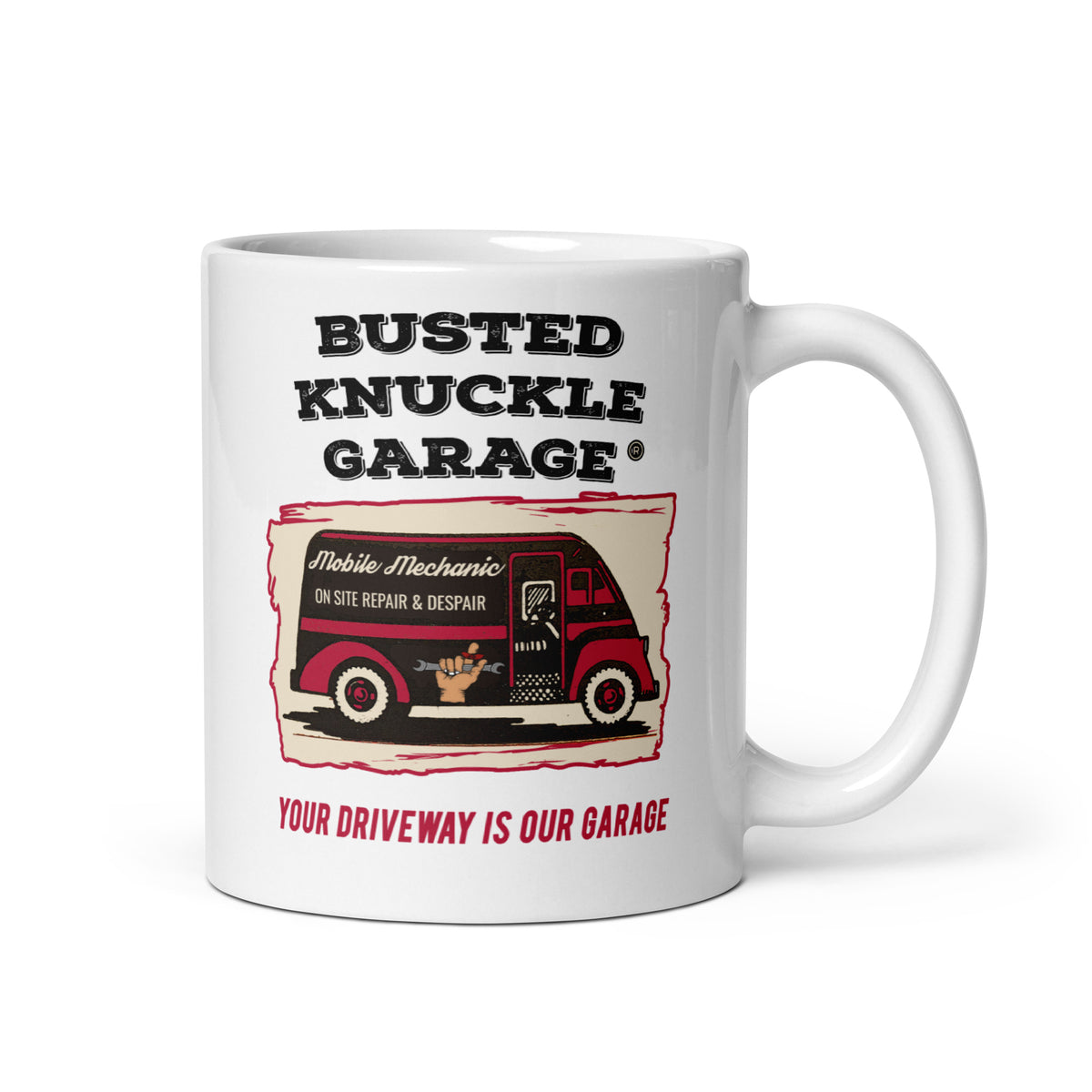 Busted Knuckle Garage Carguy Mobile Mechanic Coffee Mug