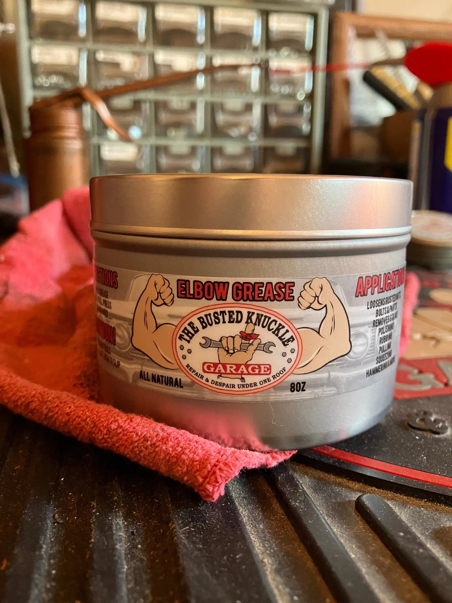 Car Guy Elbow Grease Busted Knuckle Garage Gifts & Gear