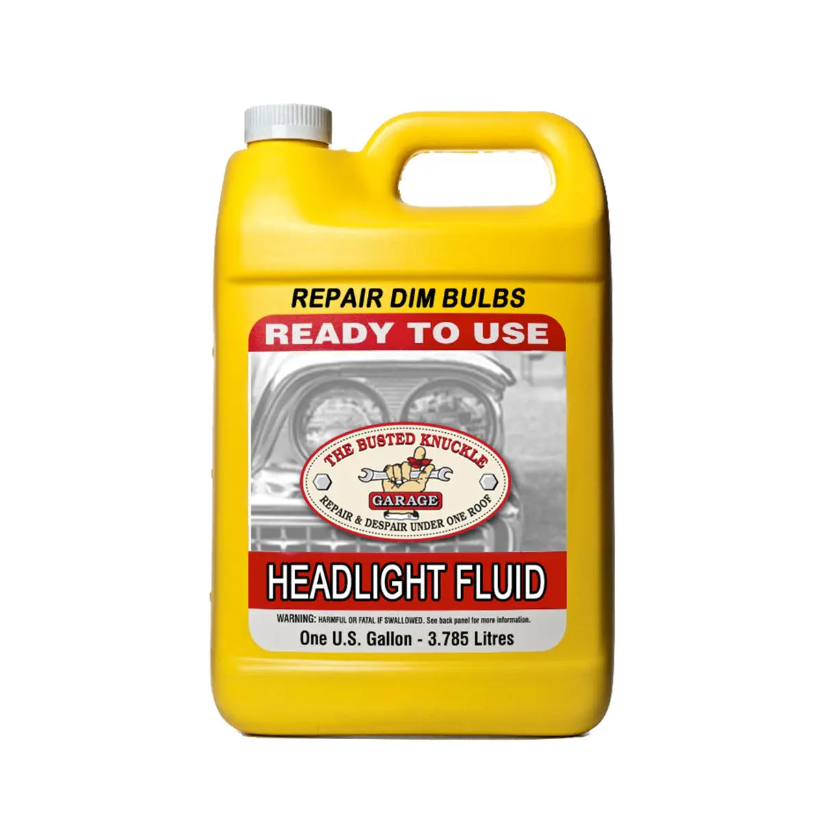 Car Guy Headlight Fluid Busted Knuckle Garage Gifts & Gear