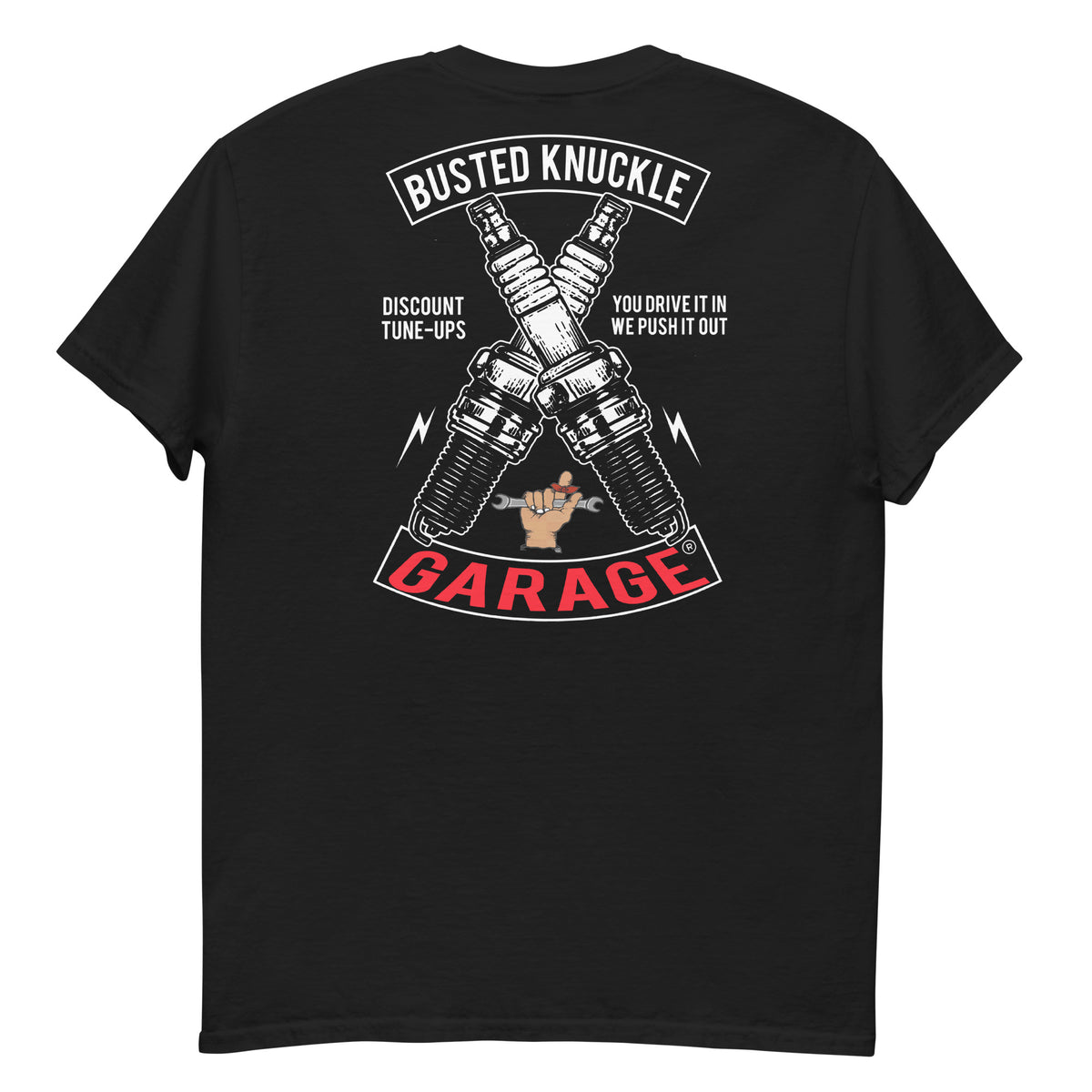 Busted Knuckle Garage Two Sided Tune-Up T-Shirt
