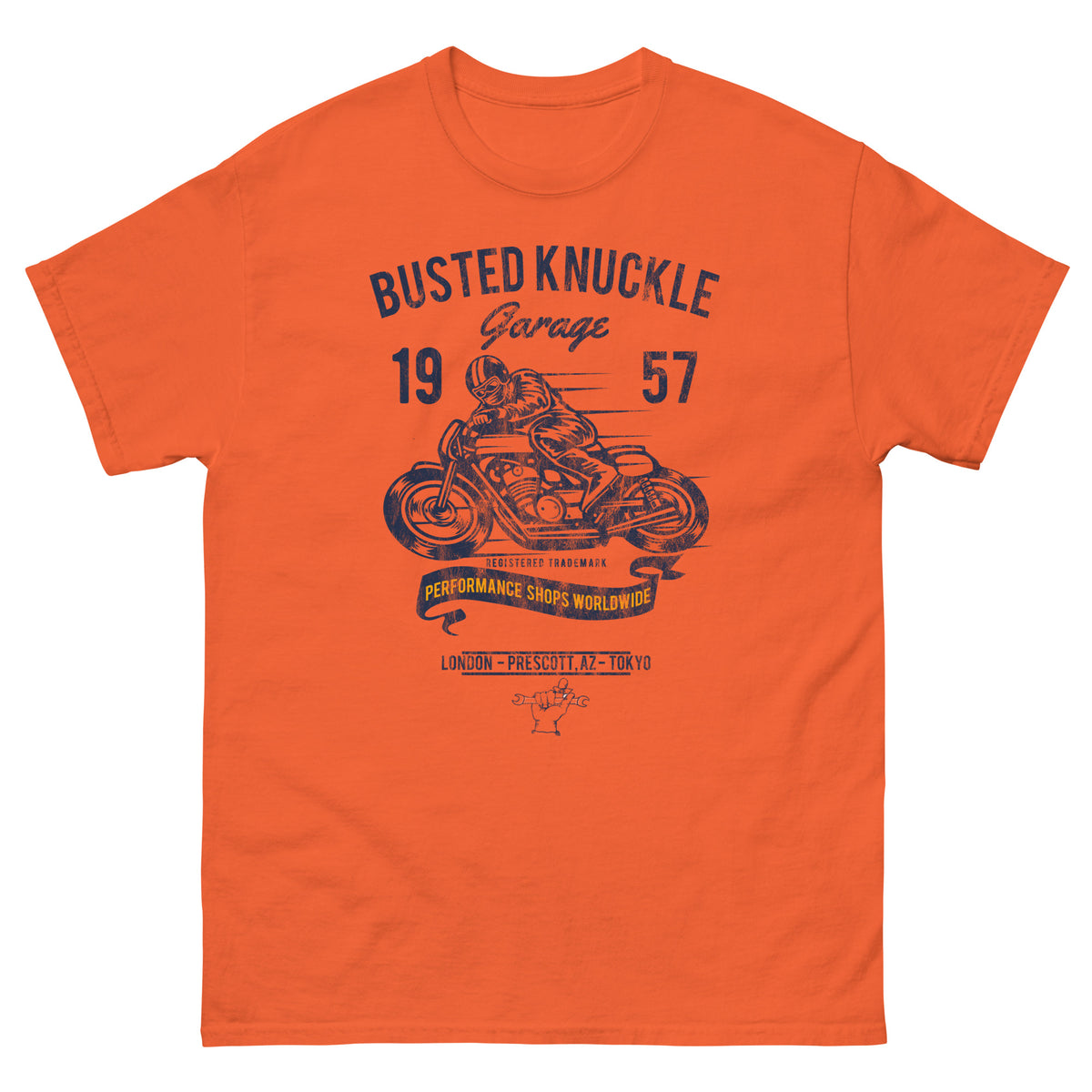 Busted Knuckle Garage Heavyweight Motorcycle Performance T-Shirt