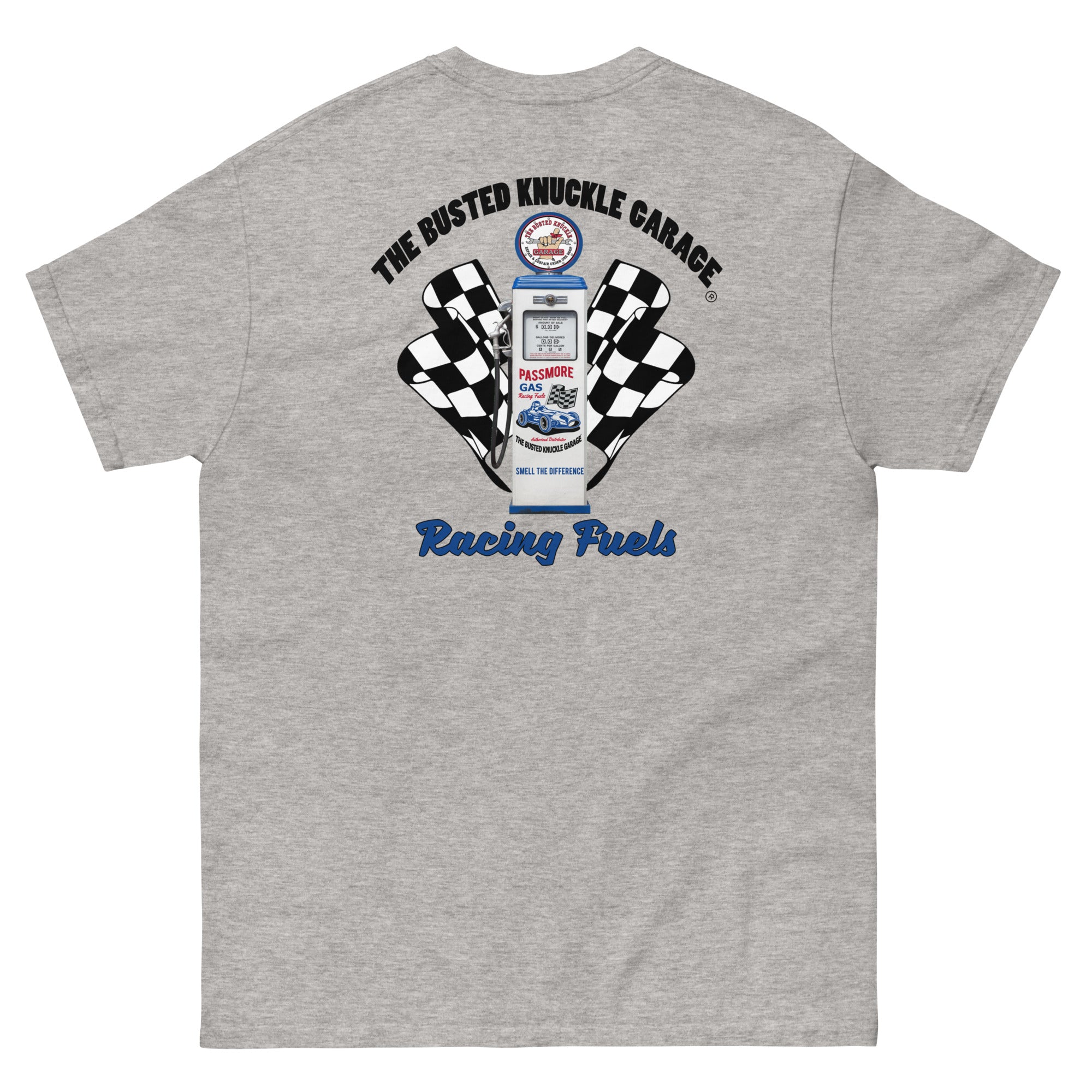 Busted Knuckle Garage Carguy Gas Pump Two-Sided T-Shirt