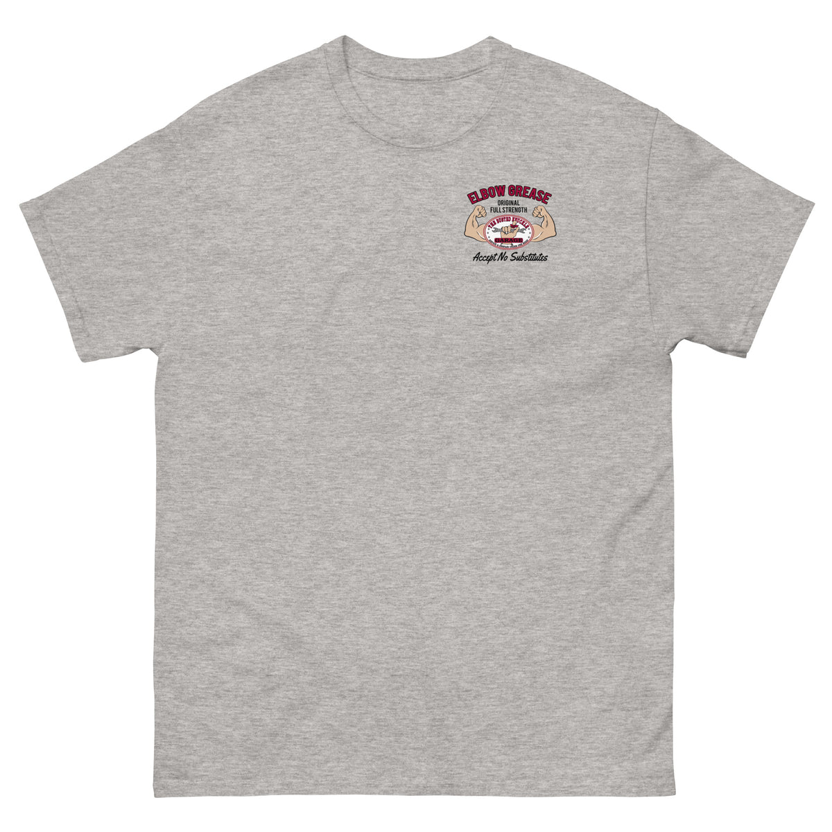 Busted Knuckle Garage Elbow Grease Two-Sided Carguy T-Shirt