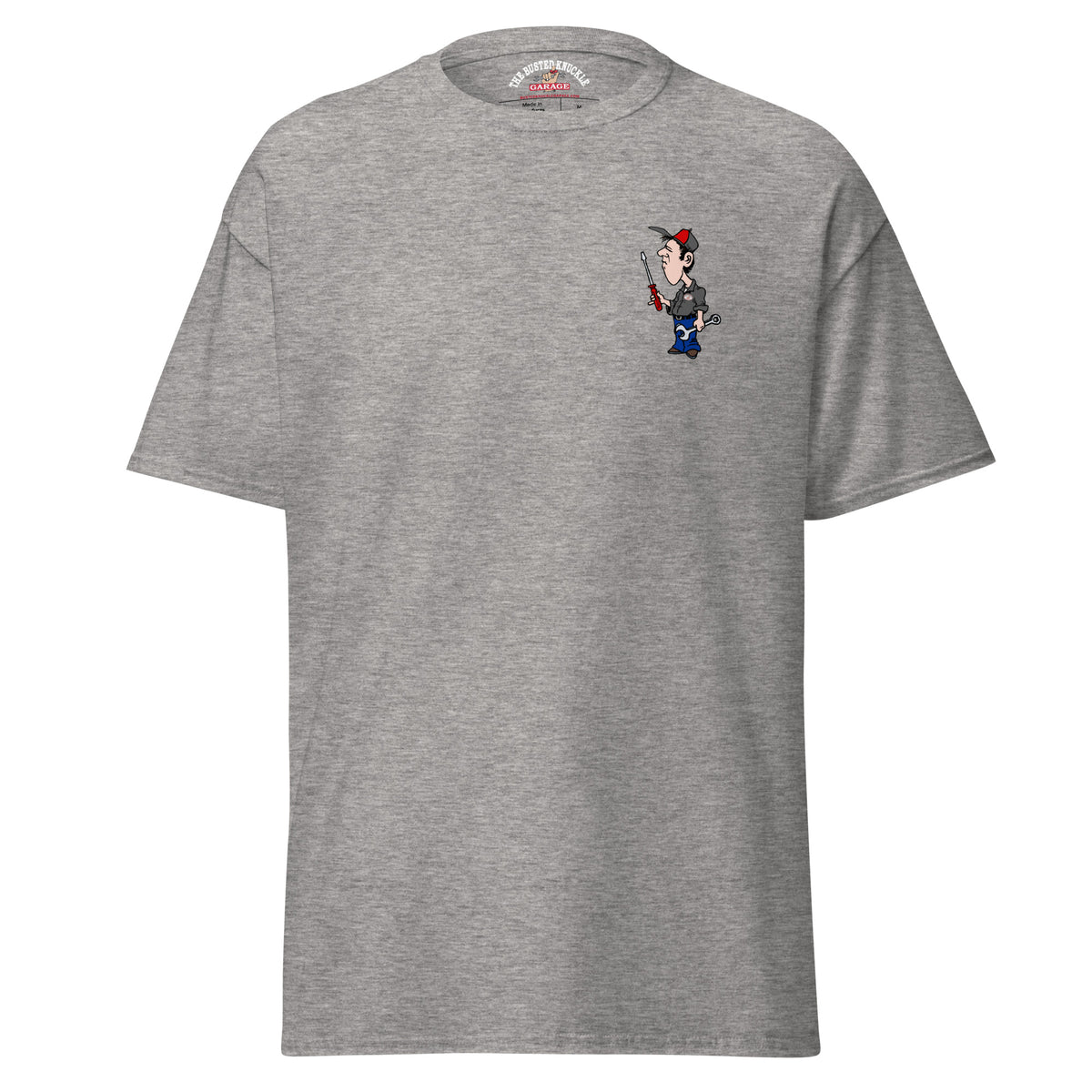 Busted Knuckle Garage Screw Up Mechanic Two-Sided T-Shirt