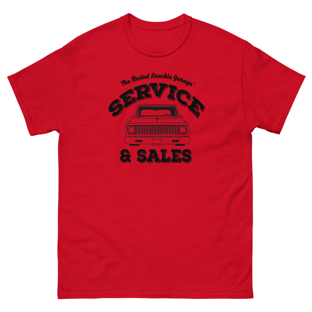 Busted Knuckle Garage Heavyweight Truck Service &amp; Sales Carguy T-Shirt