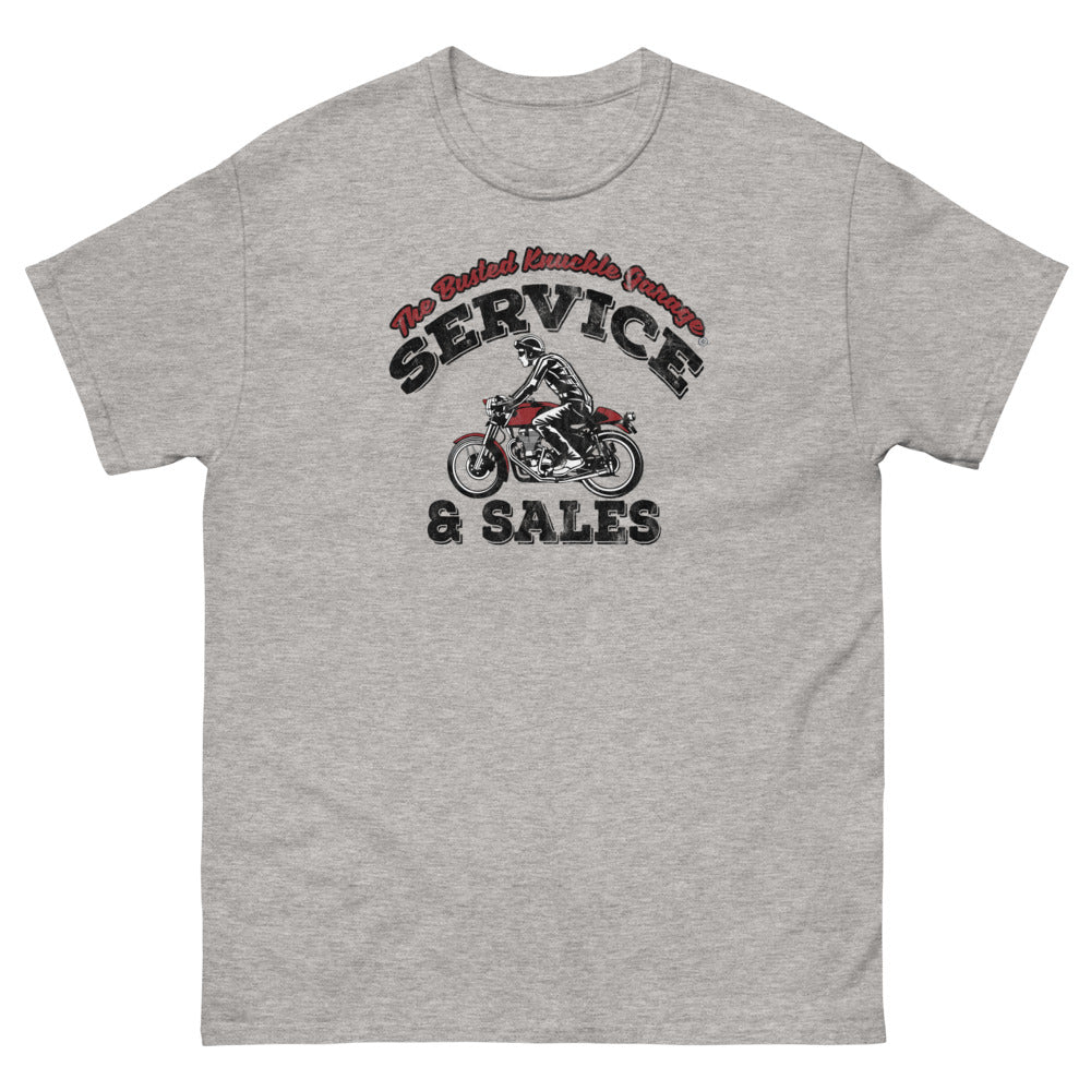 Busted Knuckle Garage Heavyweight Cafe&#39; Bike T-Shirt