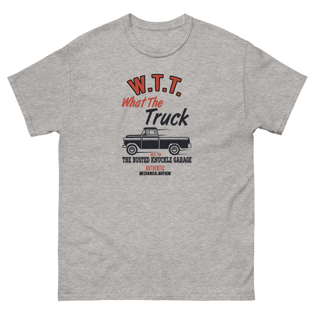 Busted Knuckle Garage Heavyweight What The #*@!  Pickup Truck T-Shirt