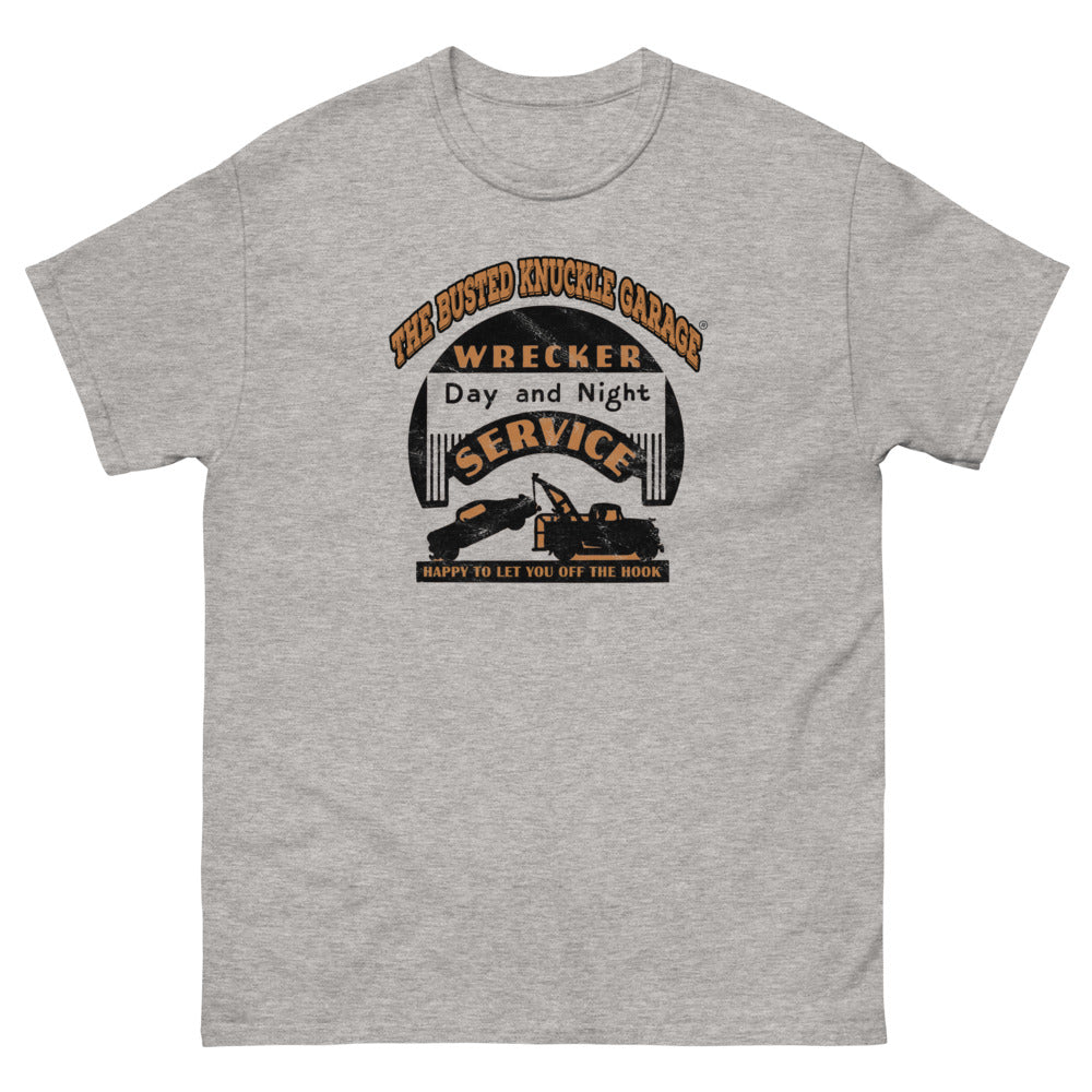 Busted Knuckle Garage Heavyweight Vintage Tow Truck Carguy T-Shirt