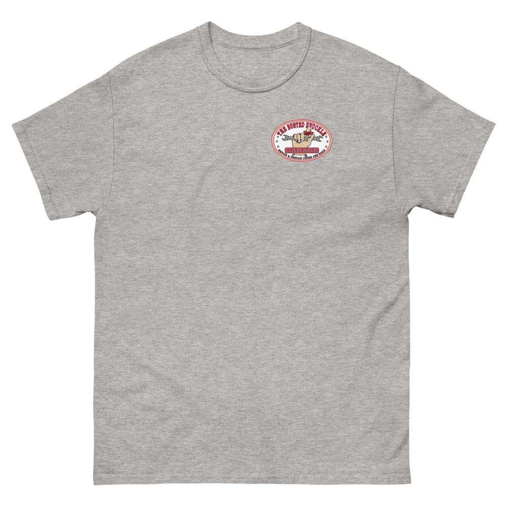 Busted Knuckle Garage Carguy Salvage Yard Two-Sided T-Shirt