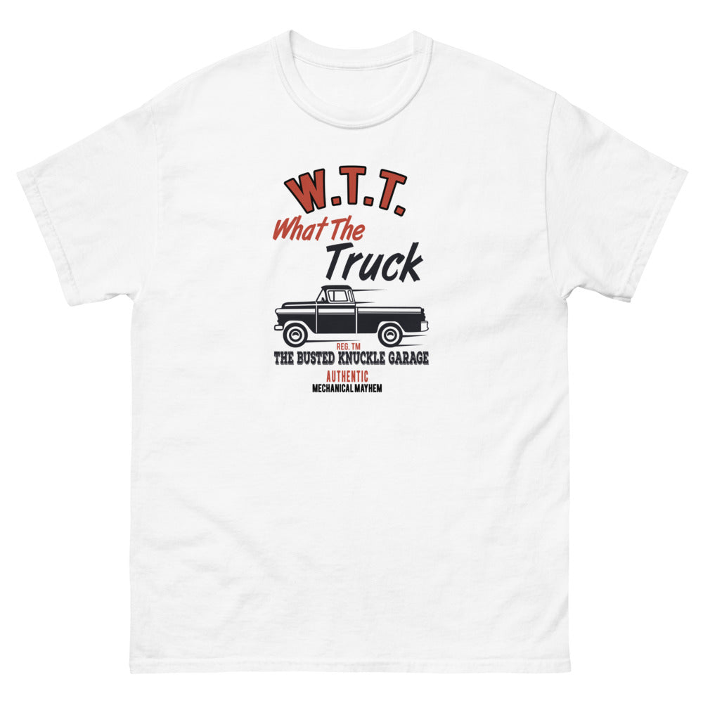 Busted Knuckle Garage Heavyweight What The #*@!  Pickup Truck T-Shirt