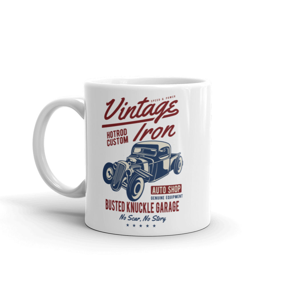 Busted Knuckle Garage Vintage Iron Pickup Truck Coffee Mug