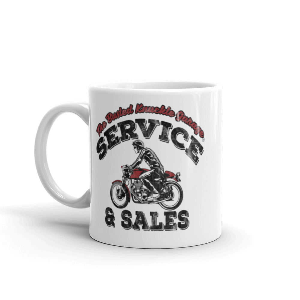Busted Knuckle Garage Cafe Biker Coffee Mug
